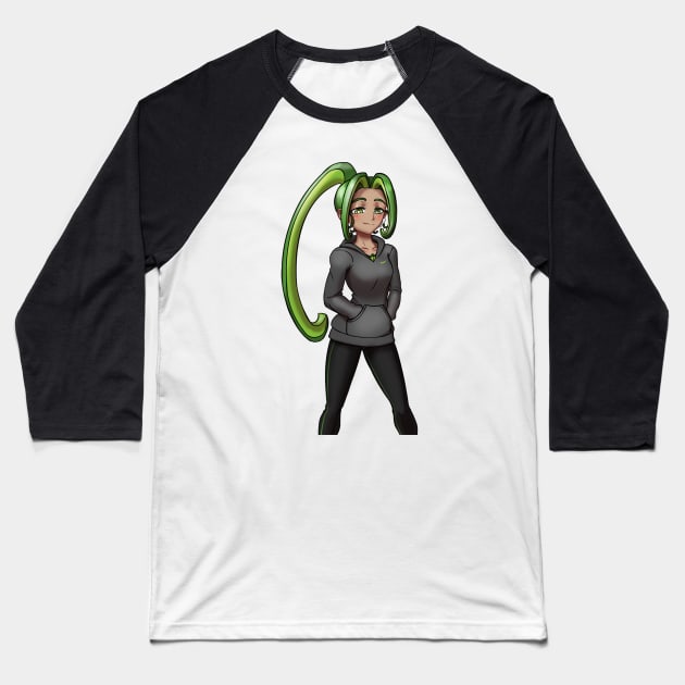 Bell Pepper-chan Original Pose Baseball T-Shirt by AV90